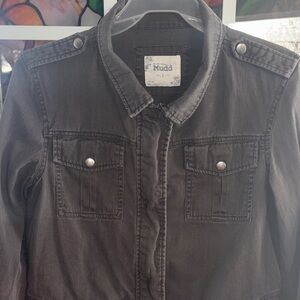 Y2K Mudd Women's grey jean Jacket